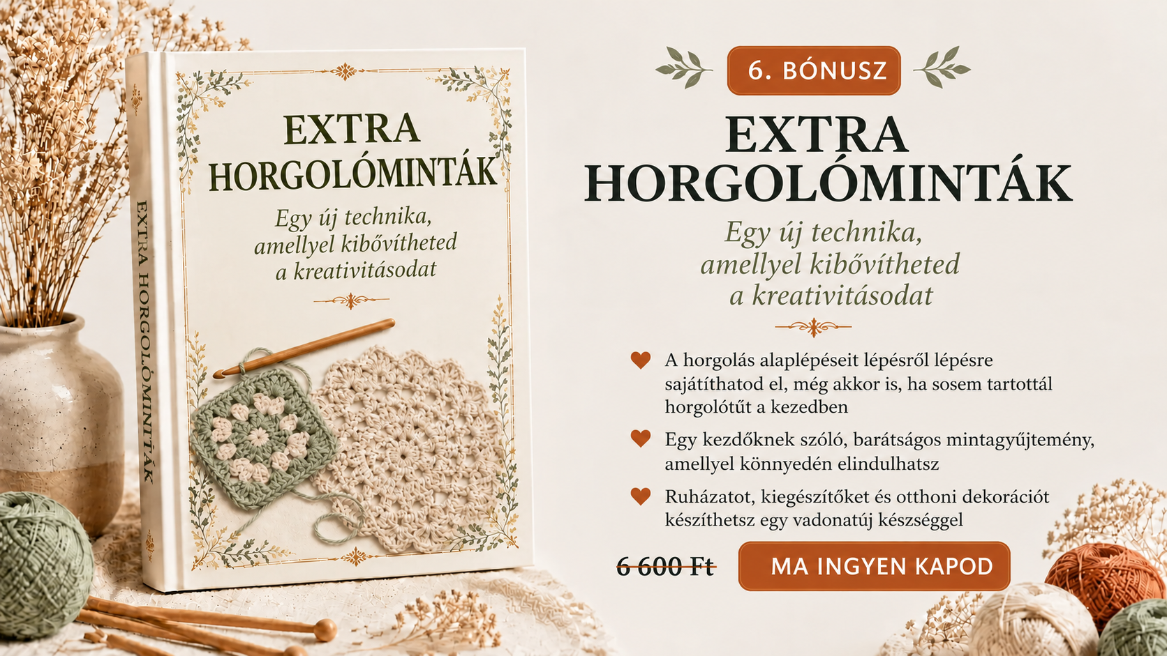 6. bónusz – Extra horgolóminták