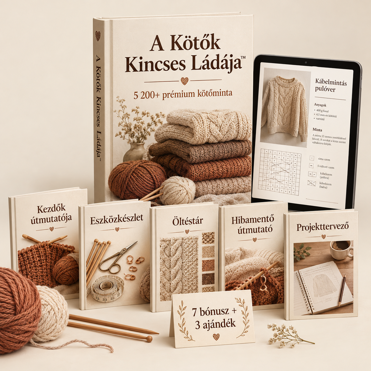 A Kötők Kincses Ládája™ – teljes csomag